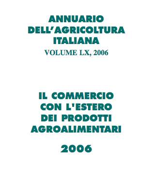 Annuario dell'agricoltura italiana 2006
